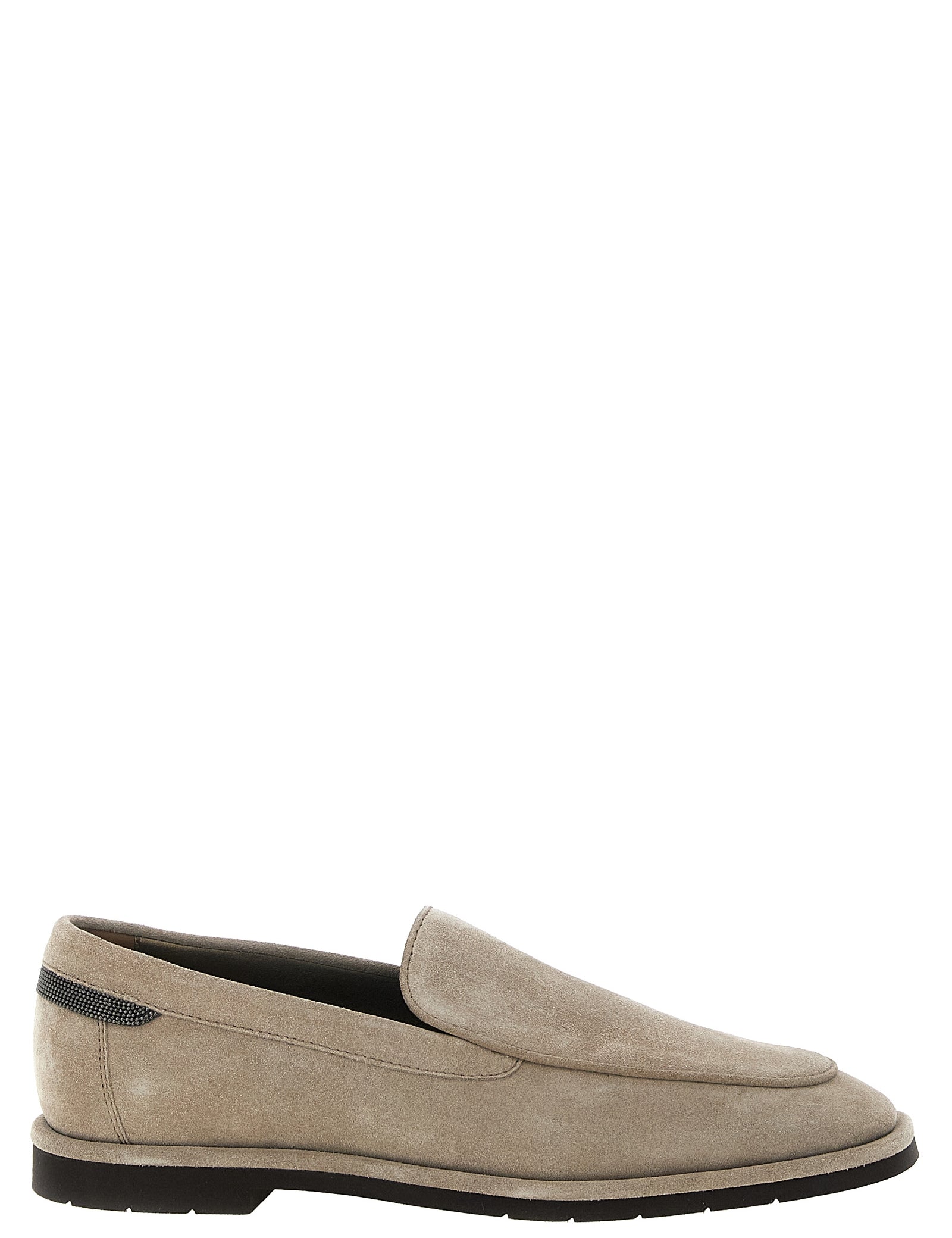Brunello Cucinelli Beige Calfskin Loafers