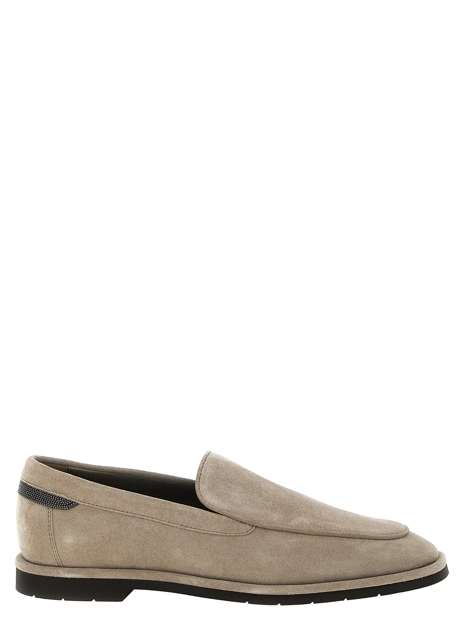 Brunello Cucinelli Beige Calfskin Loafers