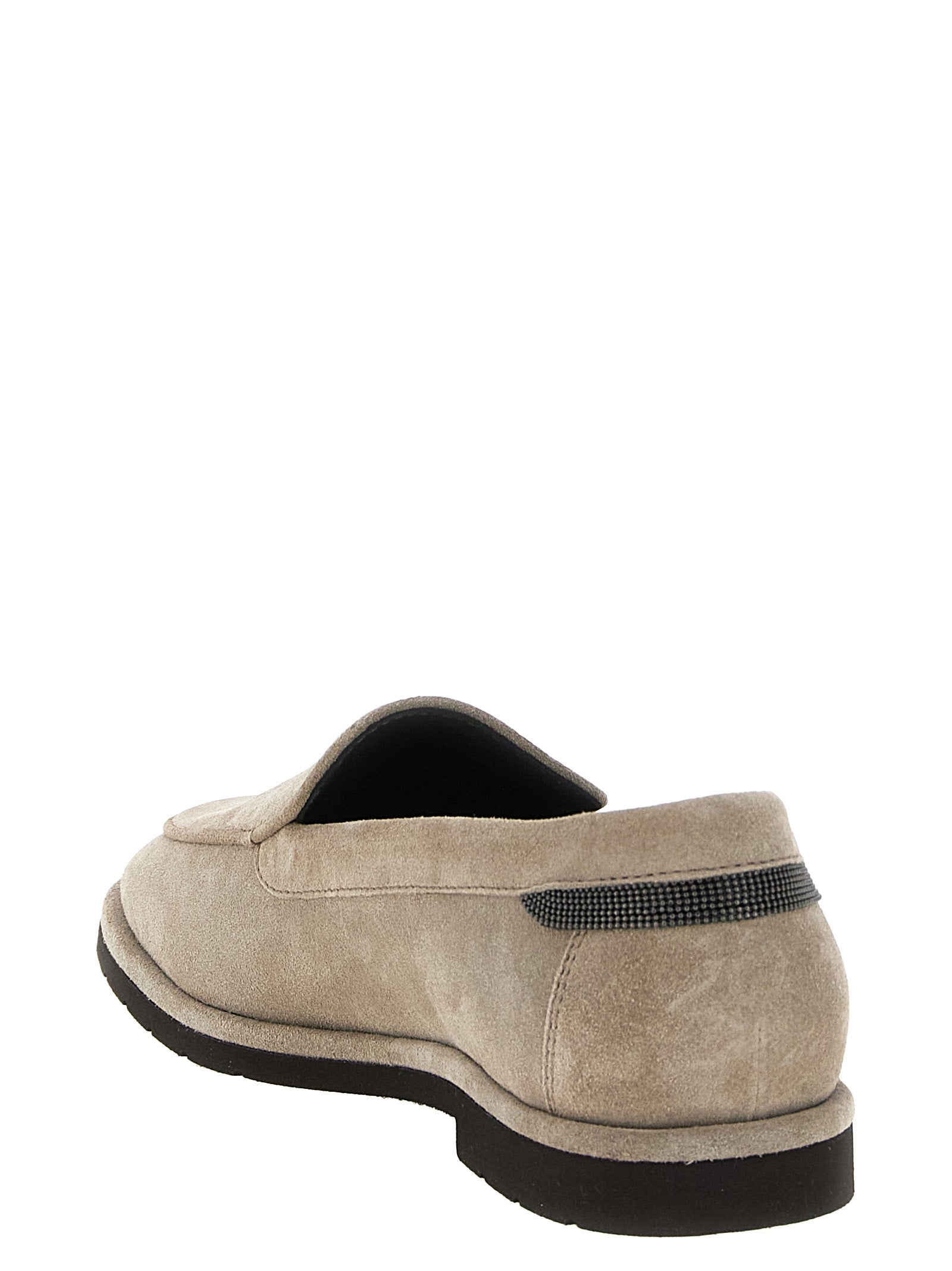 Brunello Cucinelli Beige Calfskin Loafers