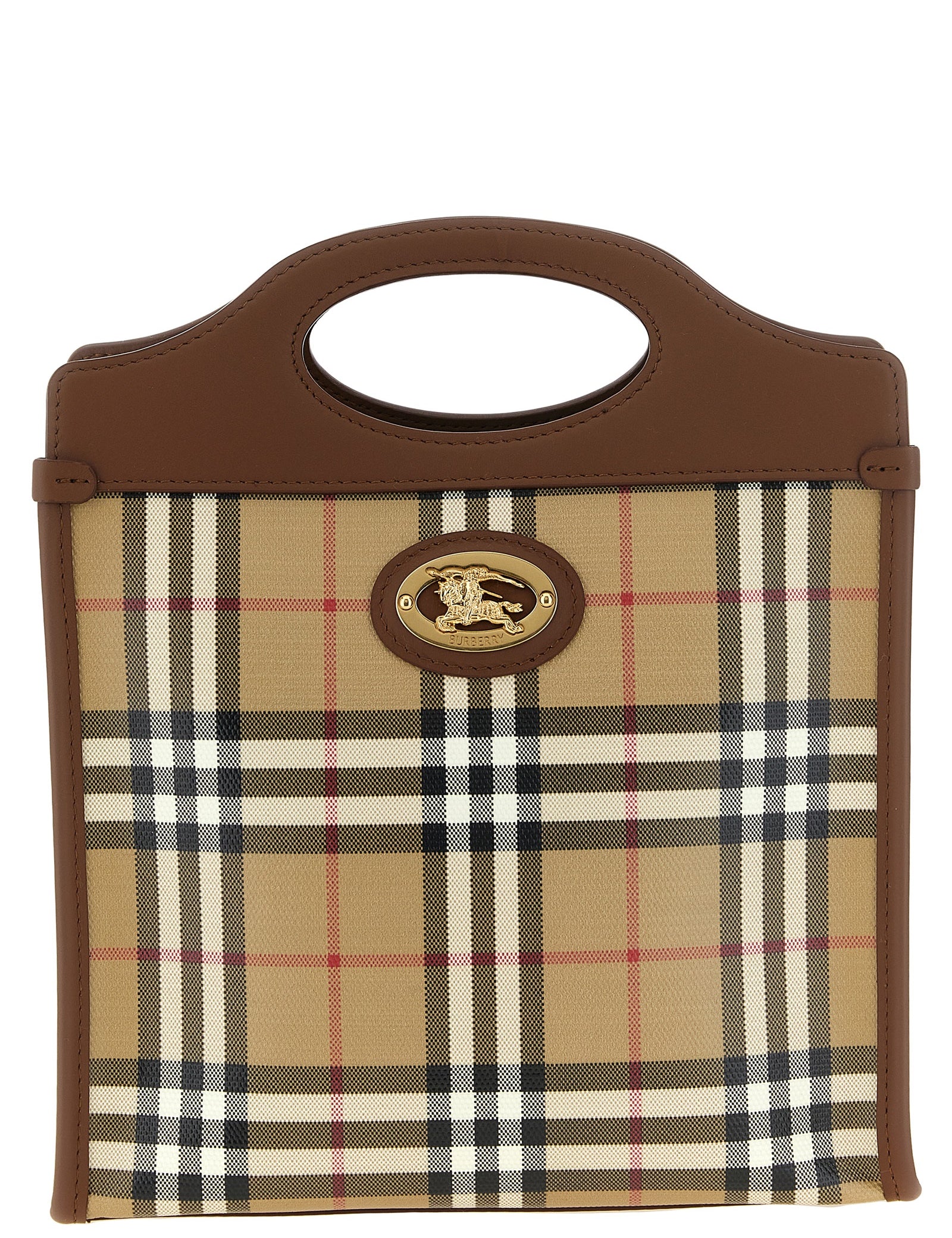 Burberry Beige Cotton Mini Handbag