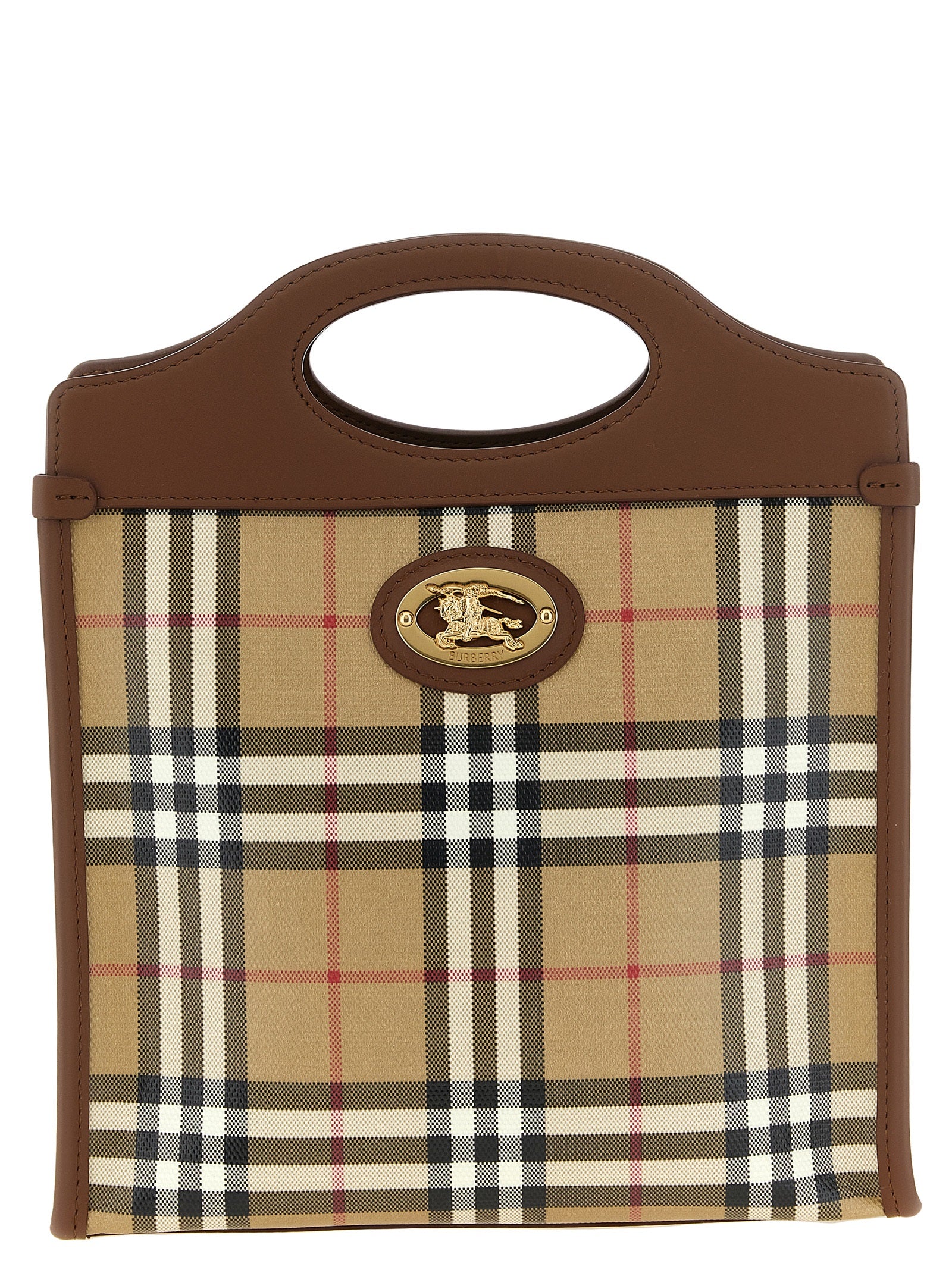 Burberry Beige Cotton Mini Handbag