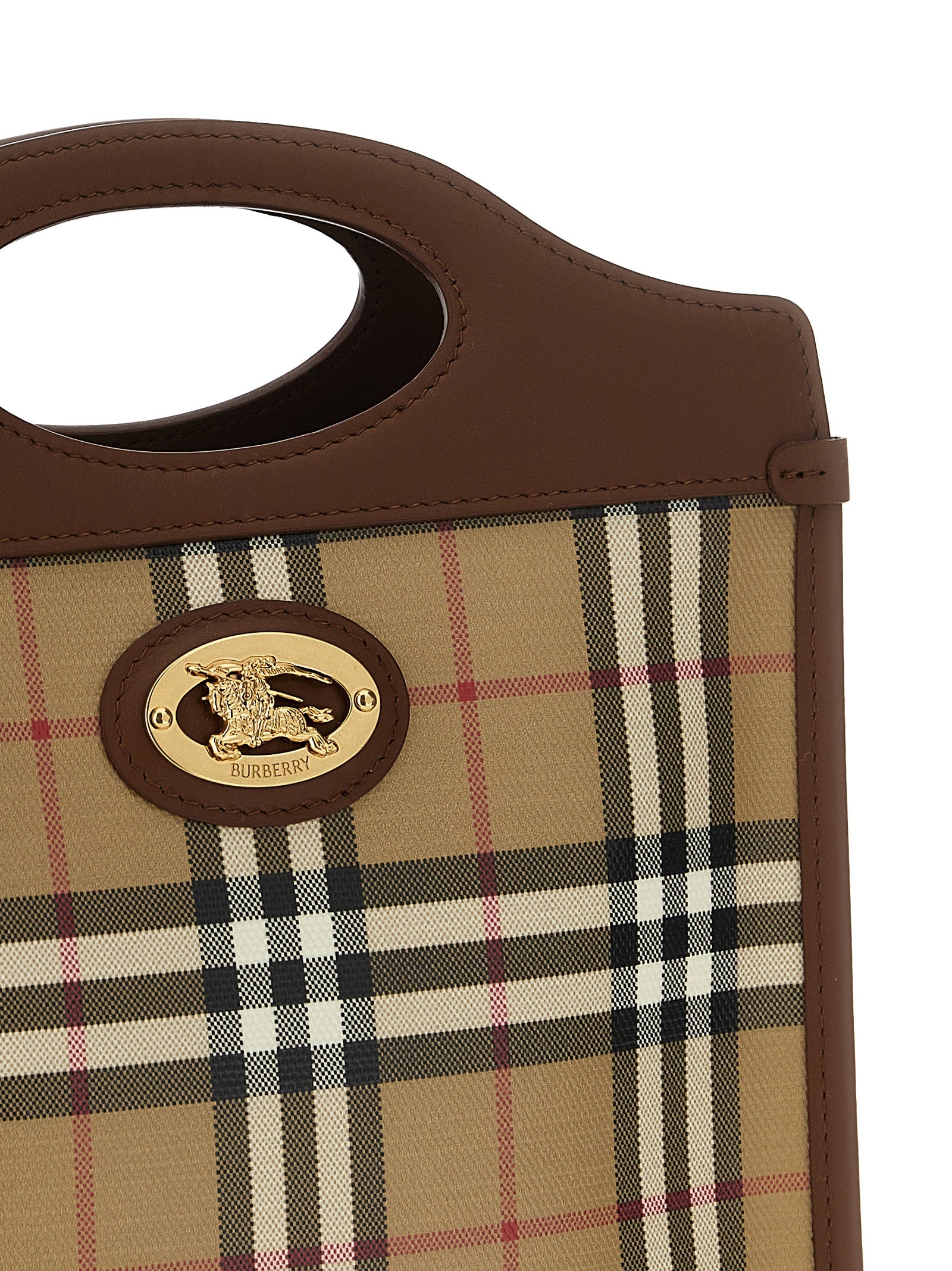 Burberry Beige Cotton Mini Handbag