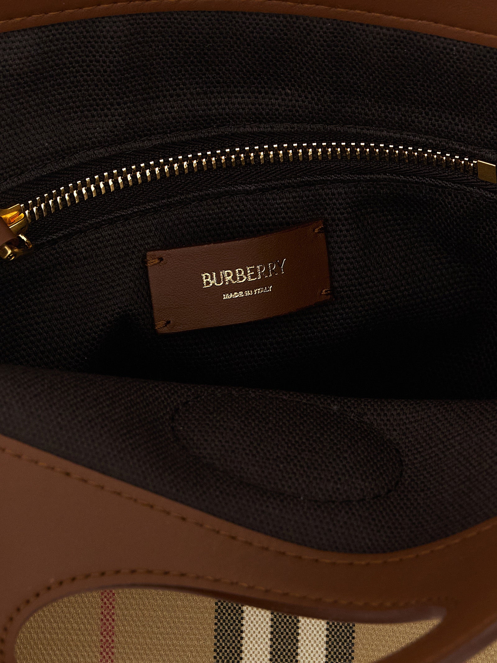 Burberry Beige Cotton Mini Handbag
