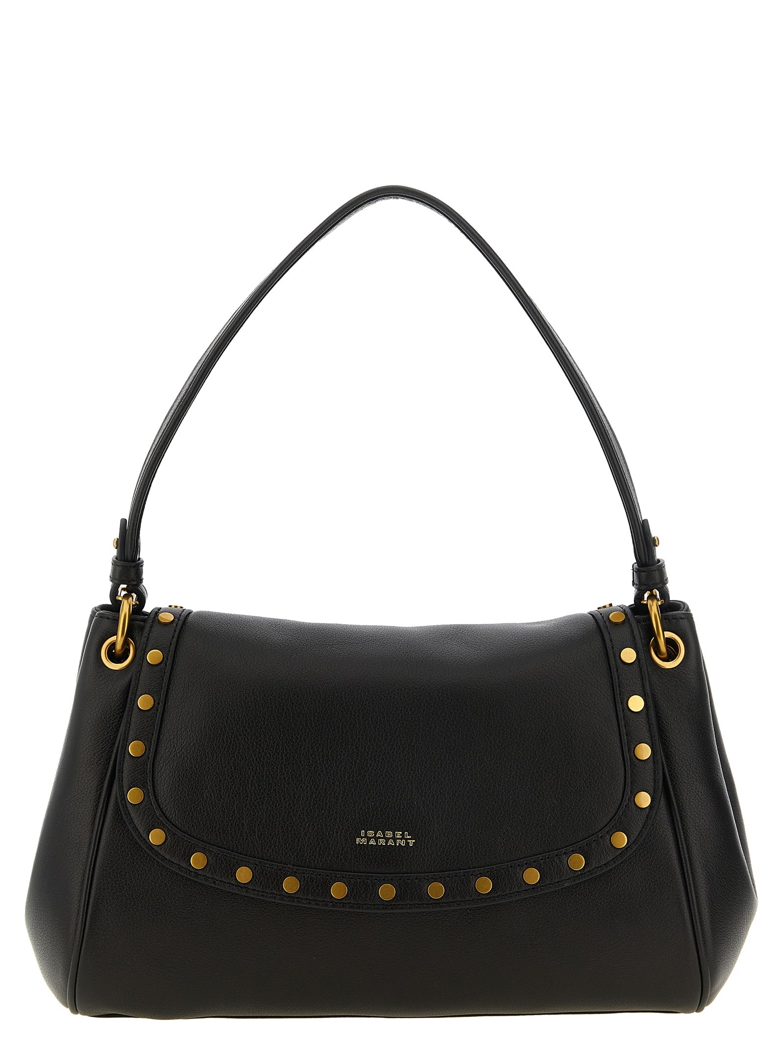Isabel Marant Black Lambskin Shoulder Bag
