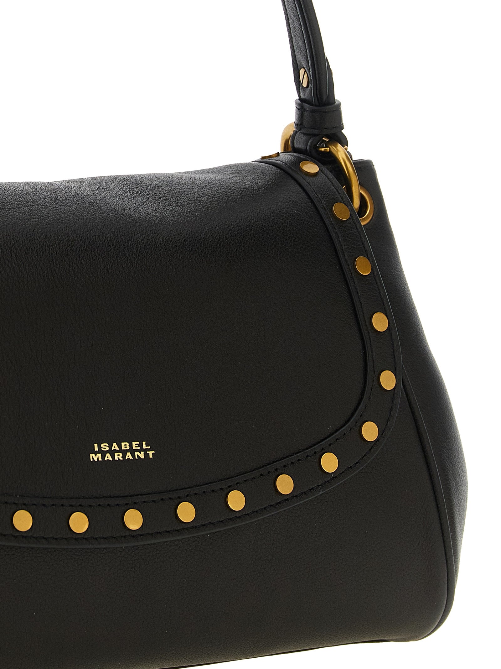 Isabel Marant Black Lambskin Shoulder Bag