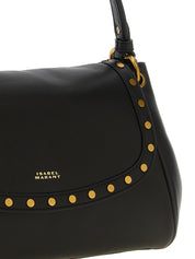 Isabel Marant Black Lambskin Shoulder Bag