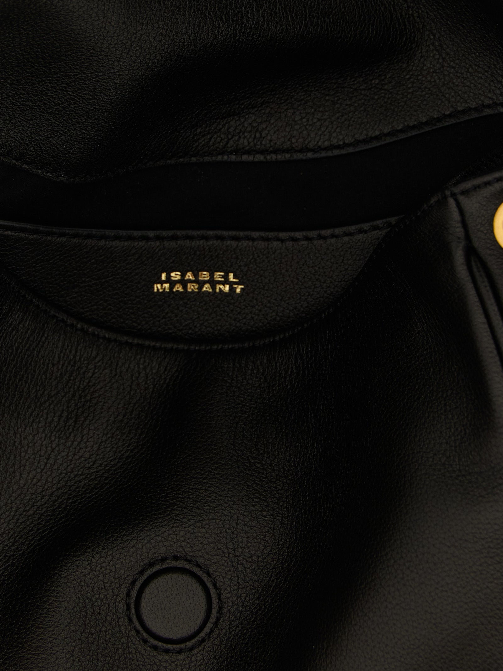 Isabel Marant Black Lambskin Shoulder Bag