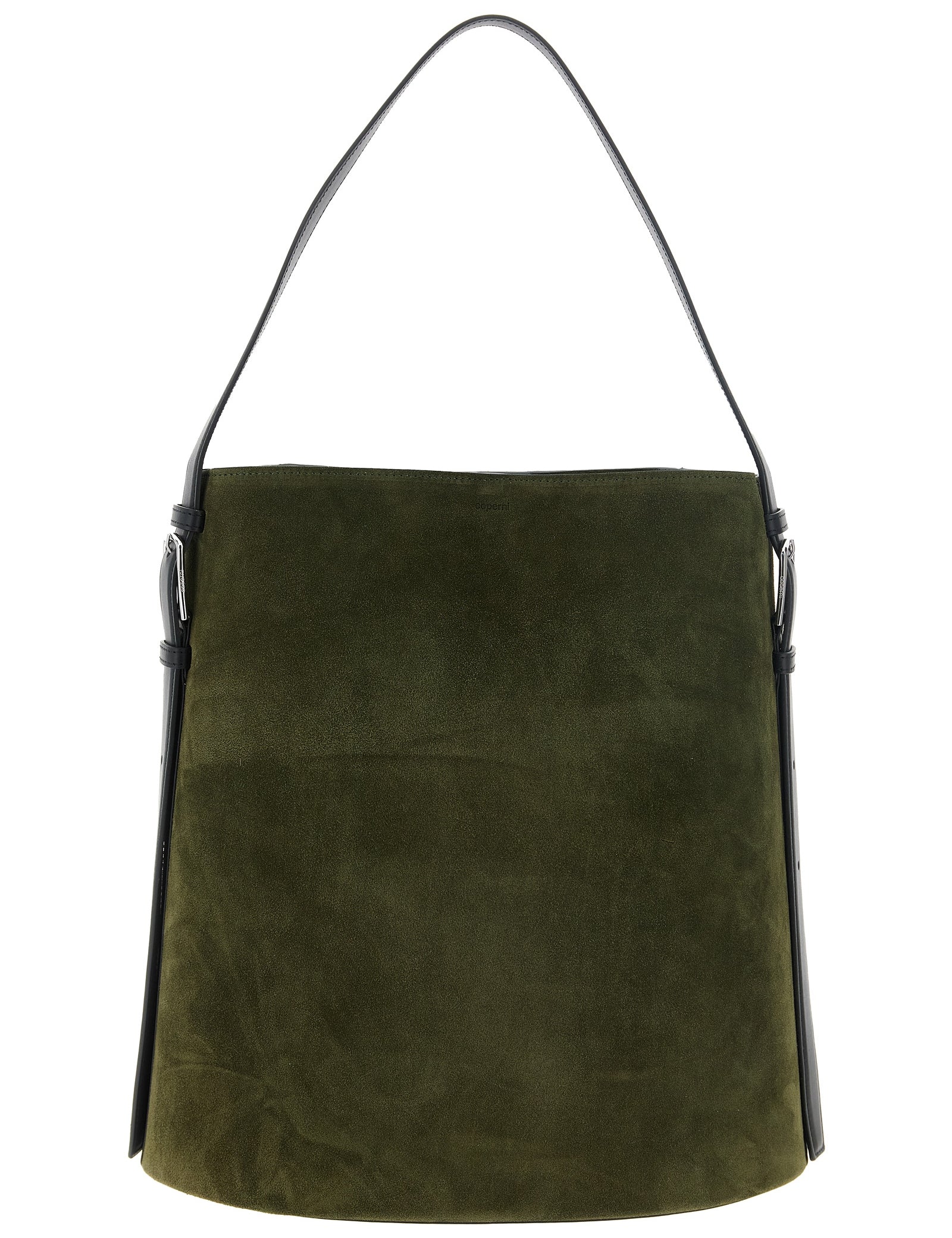 Coperni Olive & Black Suede & Leather Tote Bag