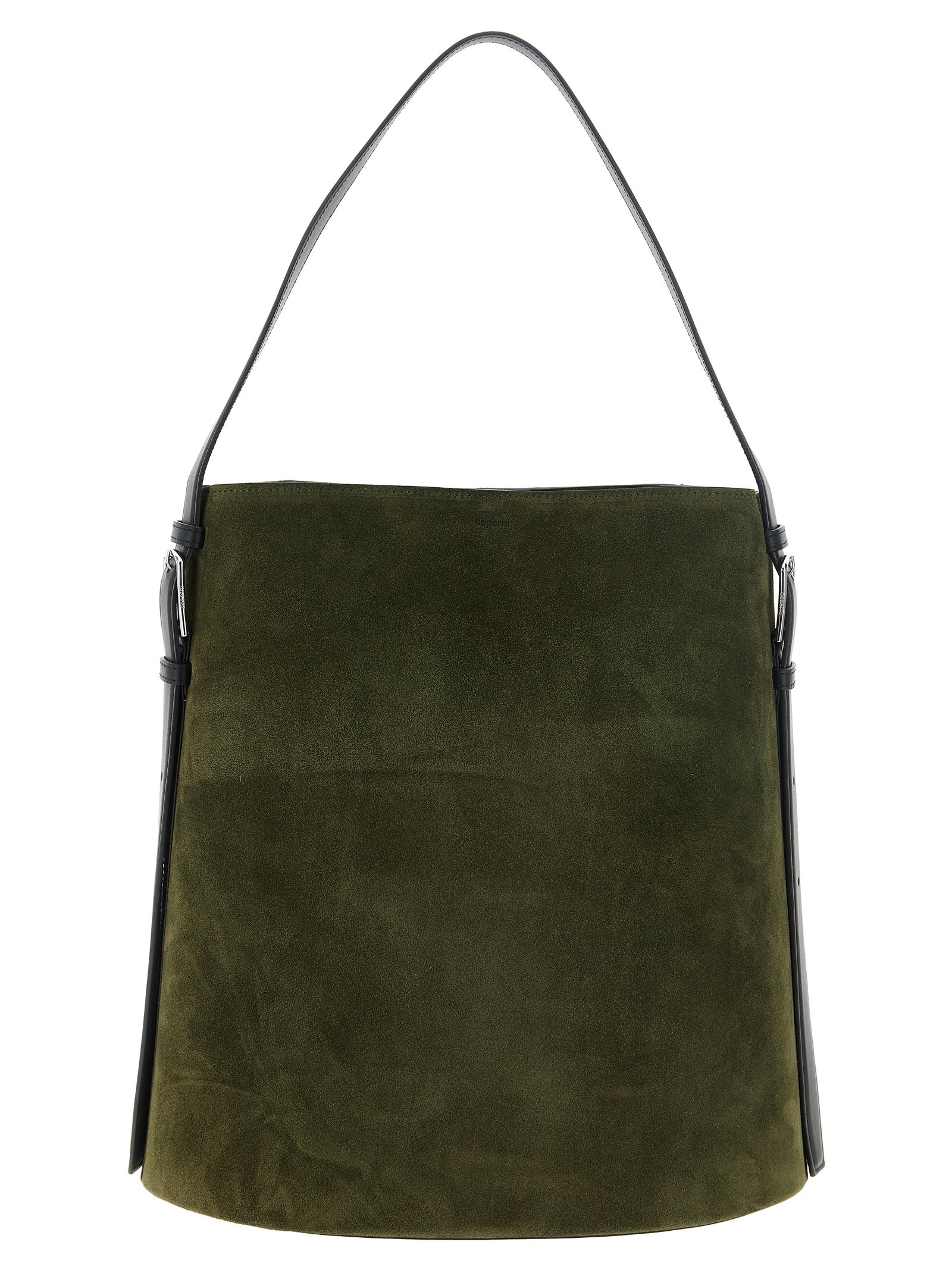 Coperni Olive & Black Suede & Leather Tote Bag