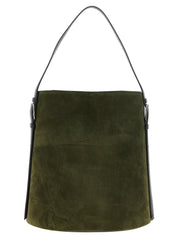 Coperni Olive & Black Suede & Leather Tote Bag