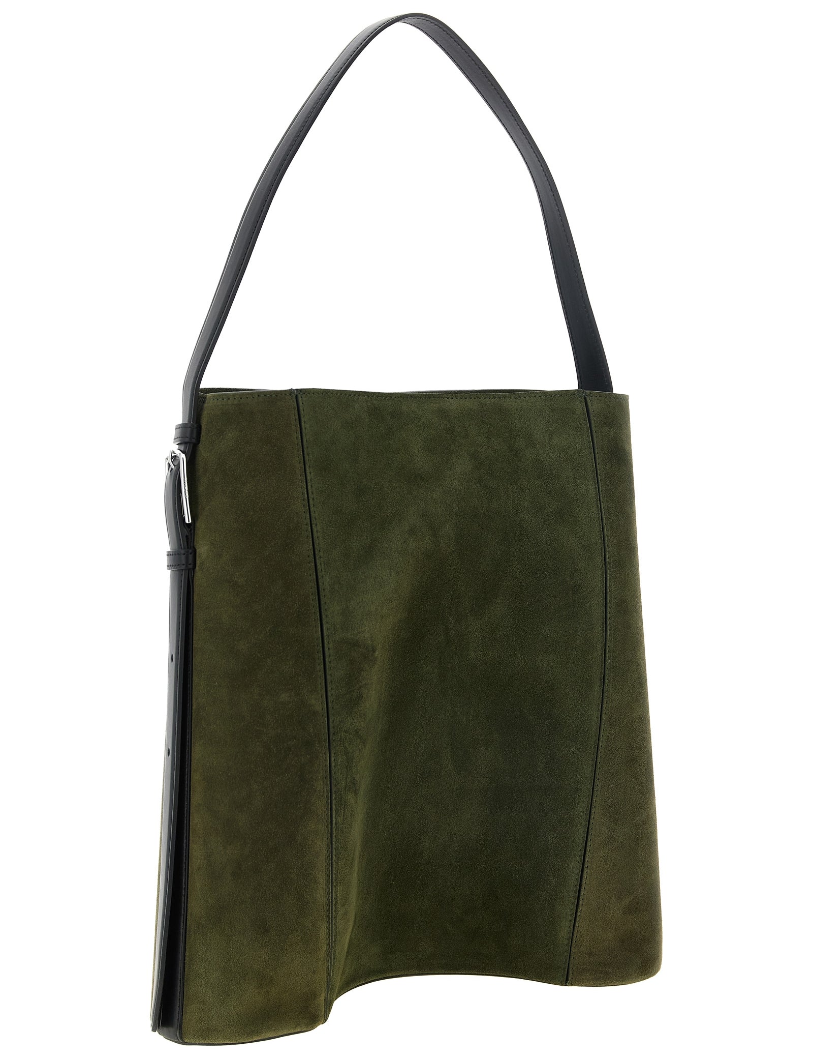 Coperni Olive & Black Suede & Leather Tote Bag