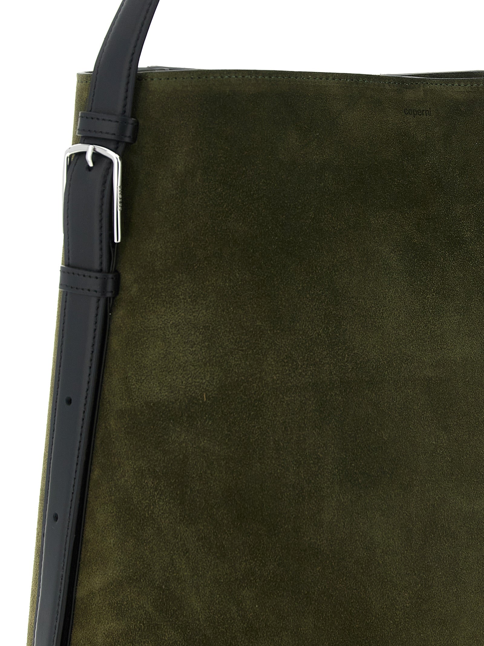 Coperni Olive & Black Suede & Leather Tote Bag