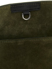 Coperni Olive & Black Suede & Leather Tote Bag