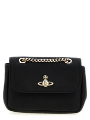 Vivienne Westwood Black Saffiano Leather Shoulder Bag
