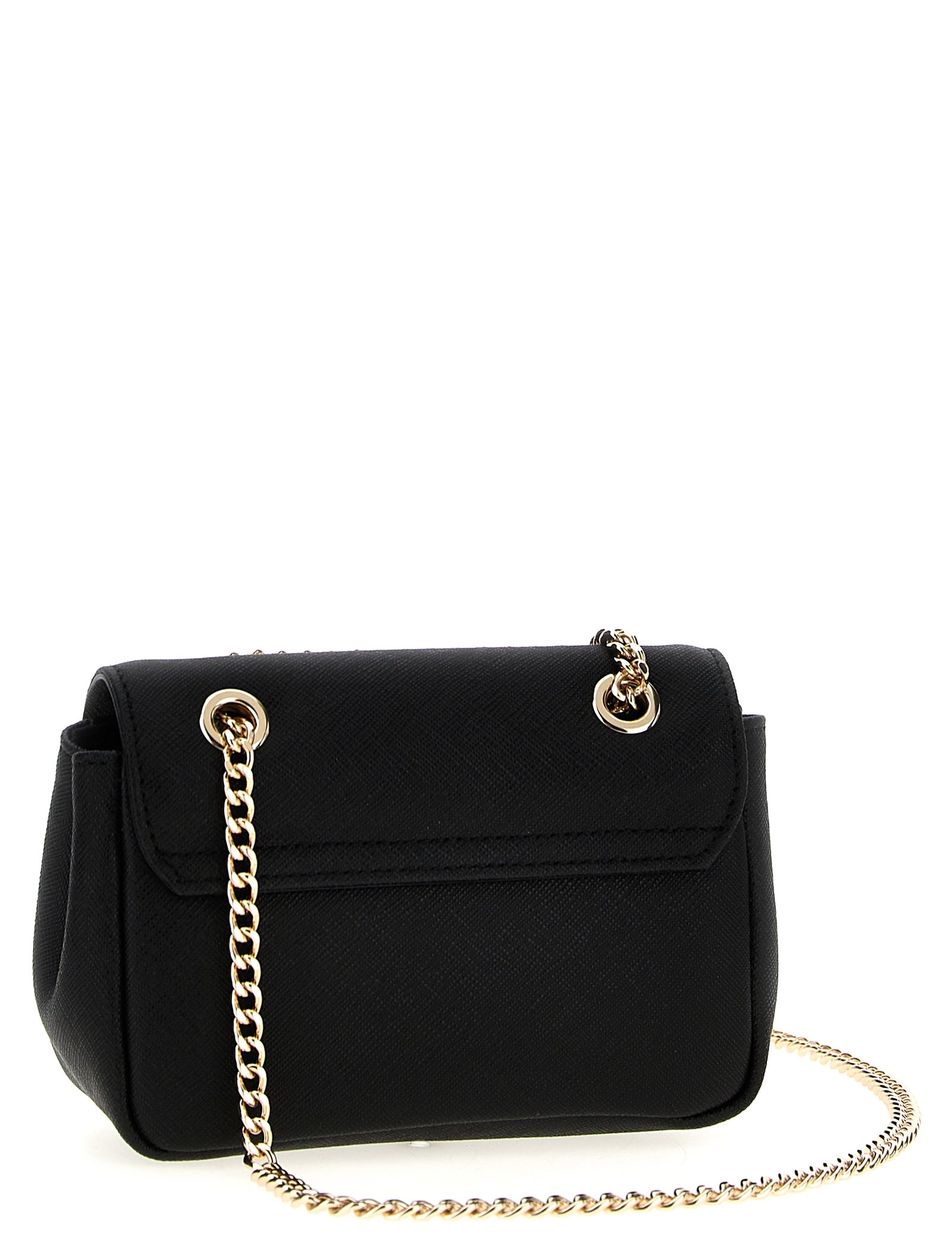 Vivienne Westwood Black Saffiano Leather Shoulder Bag