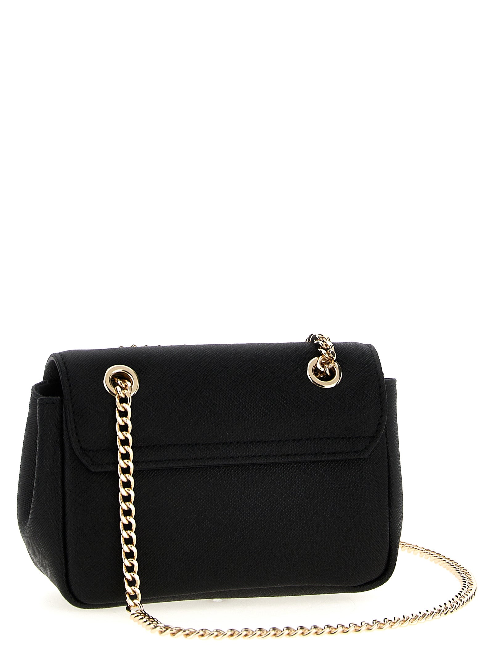 Vivienne Westwood Black Saffiano Leather Shoulder Bag