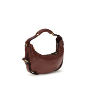 Moschino Bordeaux Calf Leather Shoulder Bags