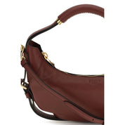 Moschino Bordeaux Calf Leather Shoulder Bags