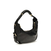 Moschino Black Calf Leather Shoulder Bag