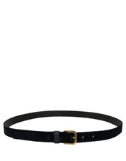 Dolce & Gabbana Dark Blue Velvet Belt