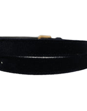 Dolce & Gabbana Dark Blue Velvet Belt