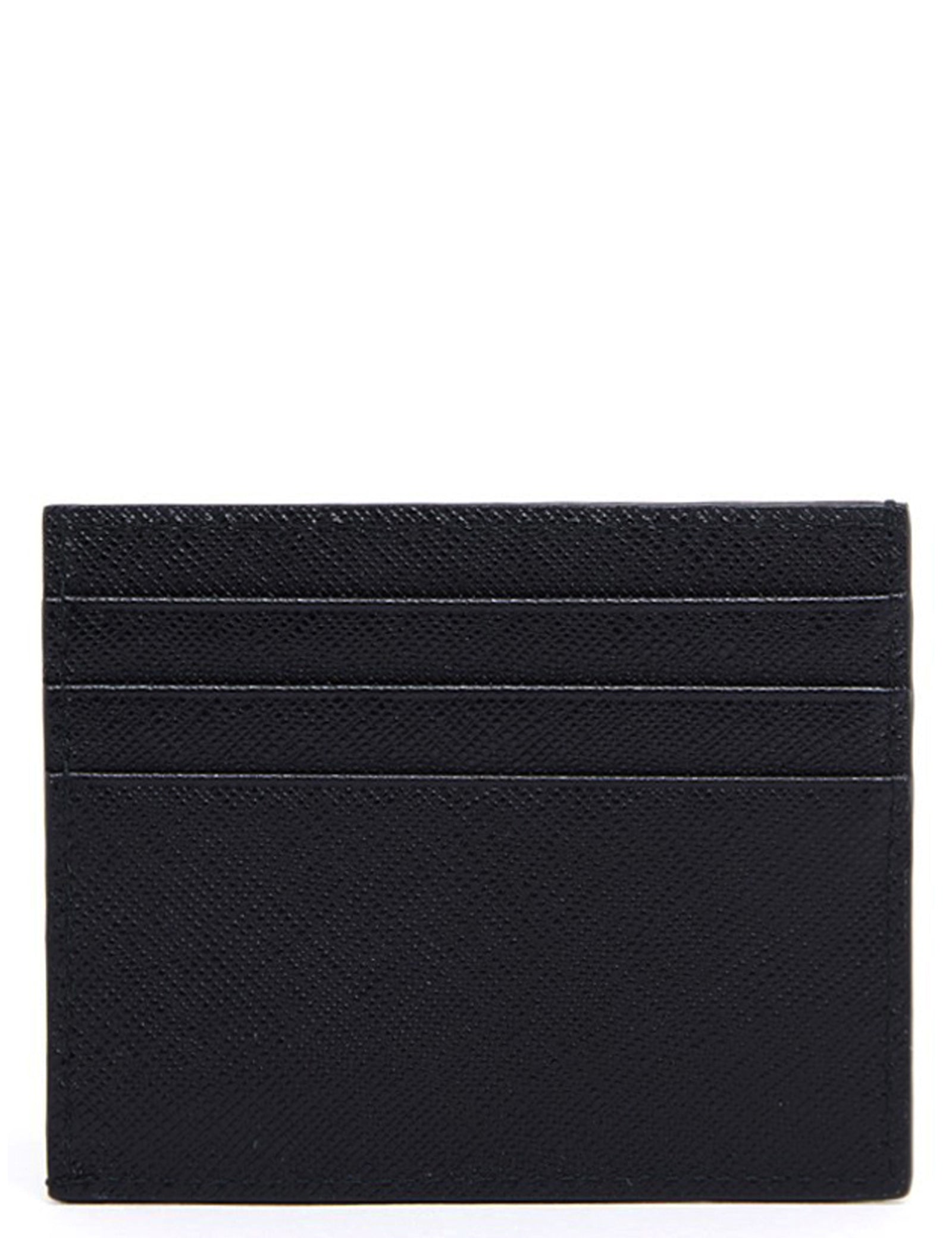 Prada Black Calf Leather Card Holders