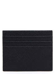 Prada Black Calf Leather Card Holders