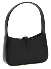 Saint Laurent Black Calfskin Hobo Mini Handbag