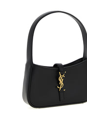 Saint Laurent Black Calfskin Hobo Mini Handbag