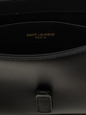Saint Laurent Black Calfskin Hobo Mini Handbag