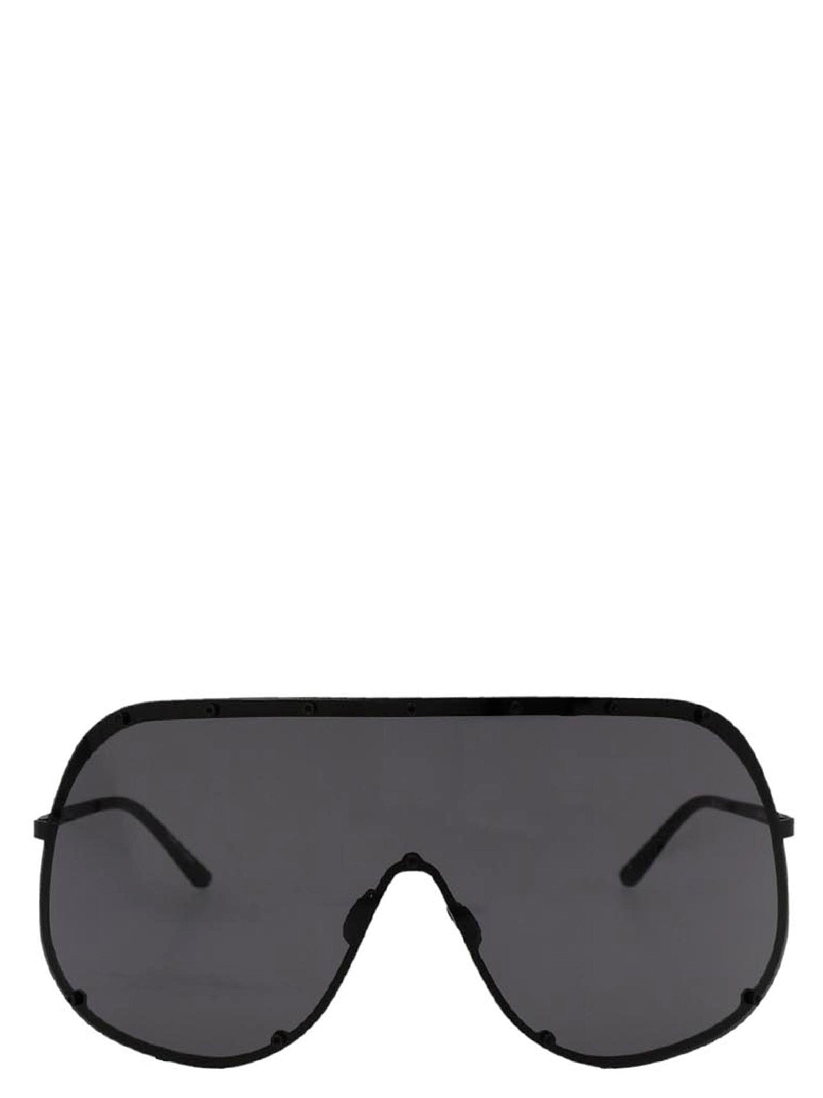 Rick Owens Black Steel Sunglasses