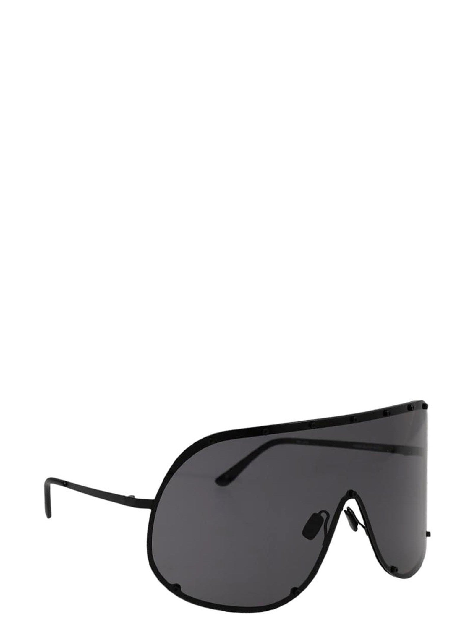 Rick Owens Black Steel Sunglasses