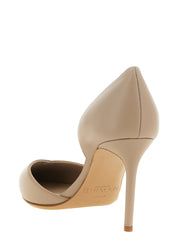 Alexandre Birman Beige Calfskin High Heel Pumps