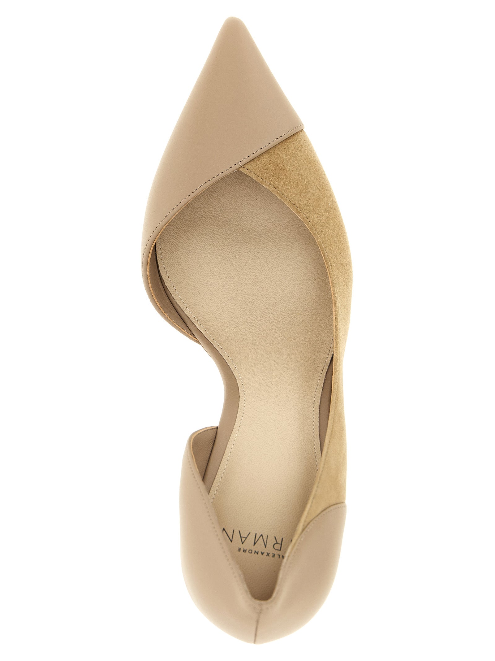Alexandre Birman Beige Calfskin High Heel Pumps