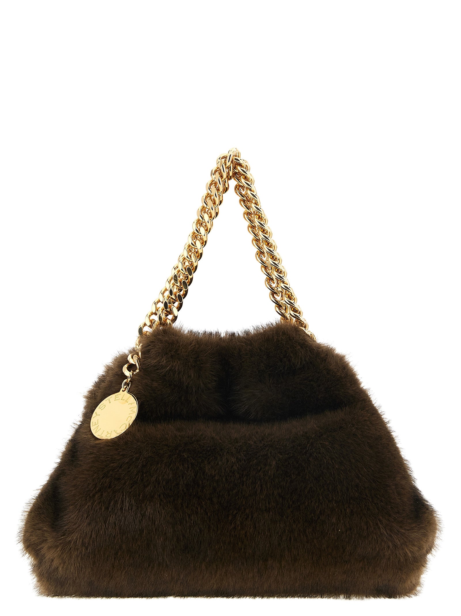 Stella McCartney Brown Vegan Fabric Handbags