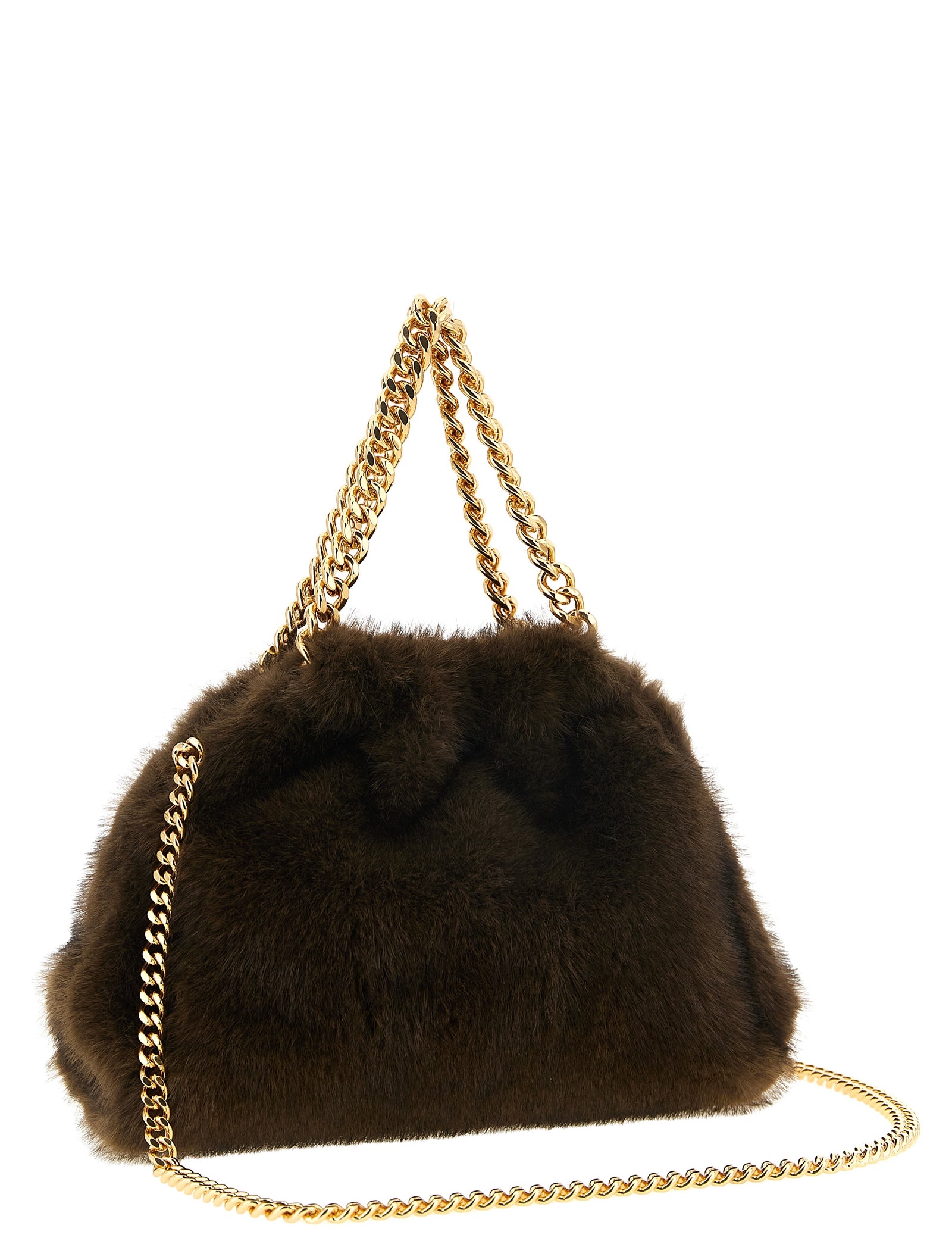 Stella McCartney Brown Vegan Fabric Handbags