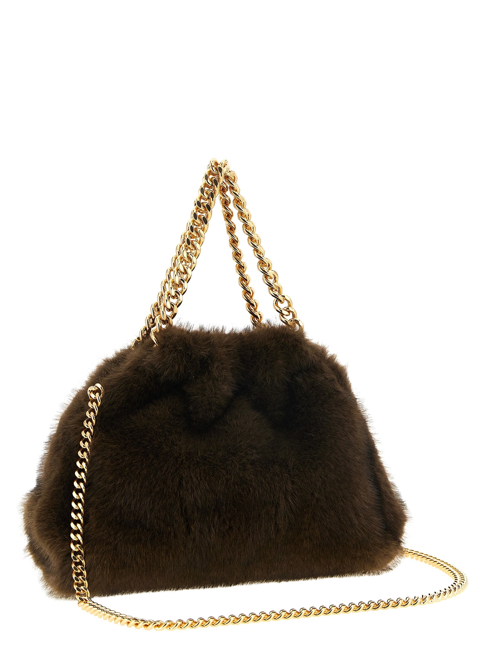 Stella McCartney Brown Vegan Fabric Handbags