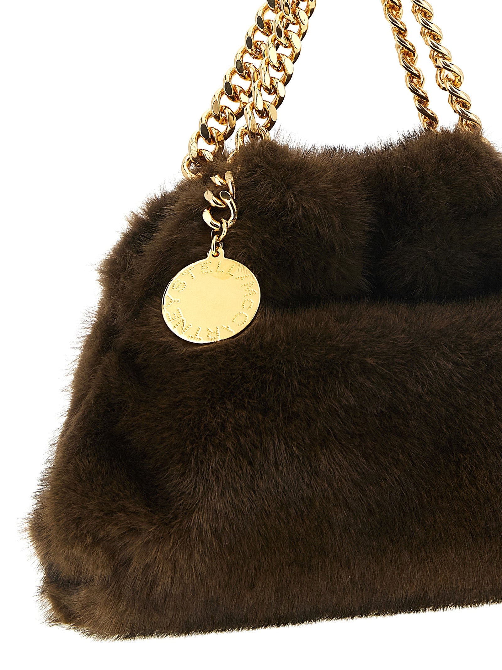 Stella McCartney Brown Vegan Fabric Handbags