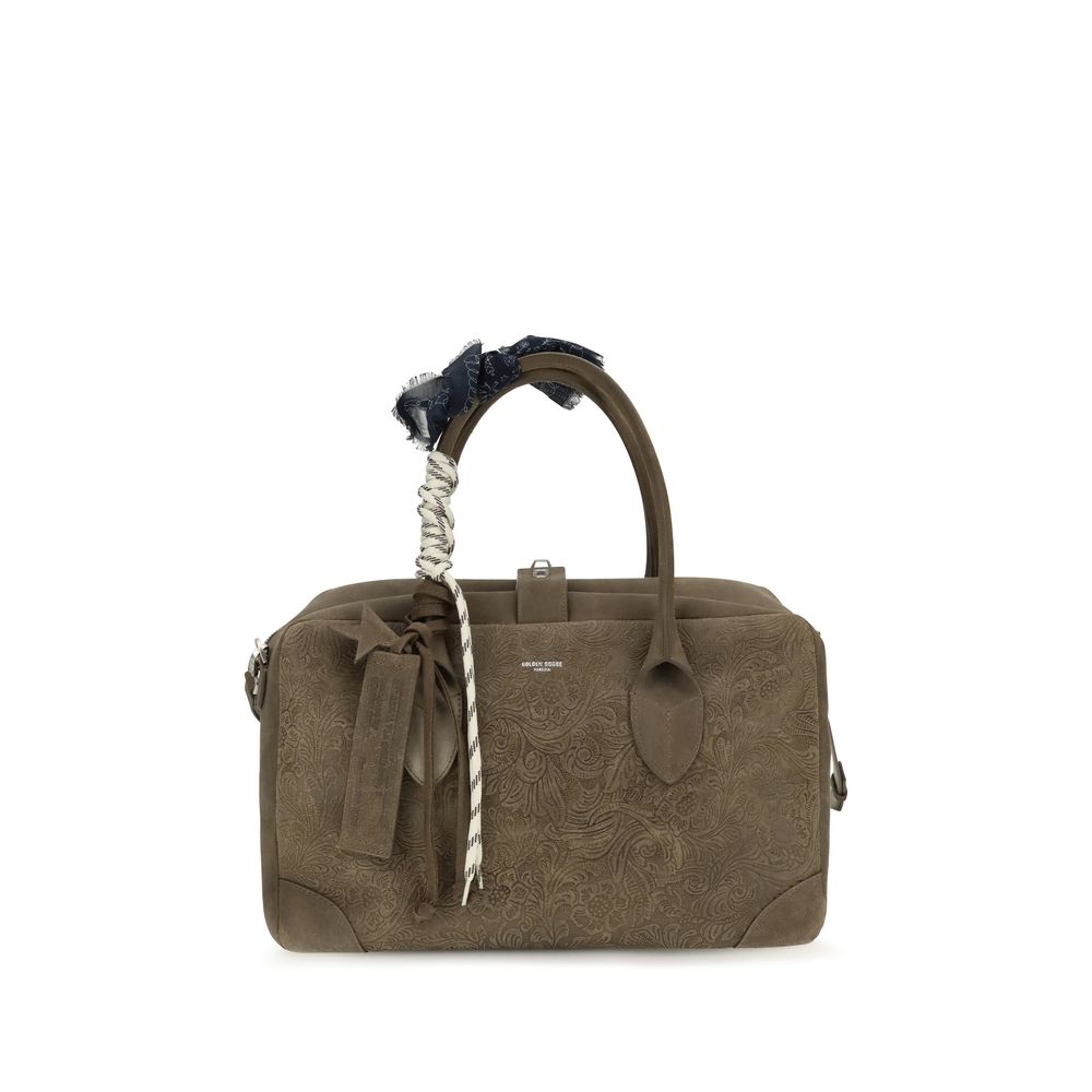 Golden Goose Brown Calf Leather Travel Bag