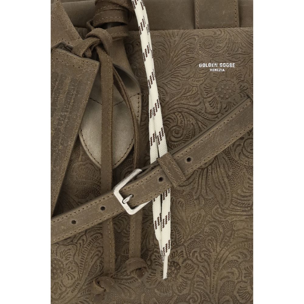 Golden Goose Brown Calf Leather Travel Bag