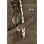 Golden Goose Brown Calf Leather Travel Bag