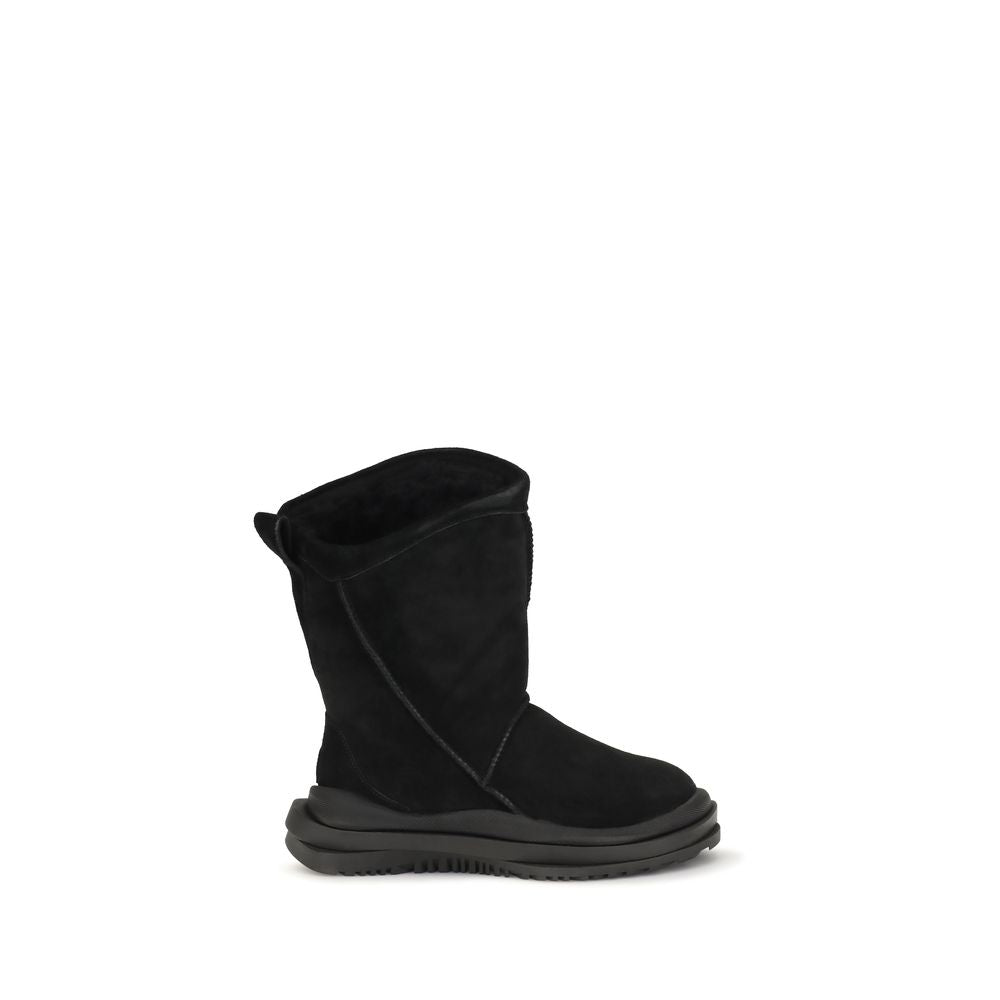 UGG Black Suede Flat Boots
