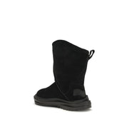 UGG Black Suede Flat Boots