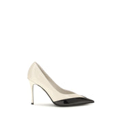 Ferragamo Multicolor Calf Suede Pumps
