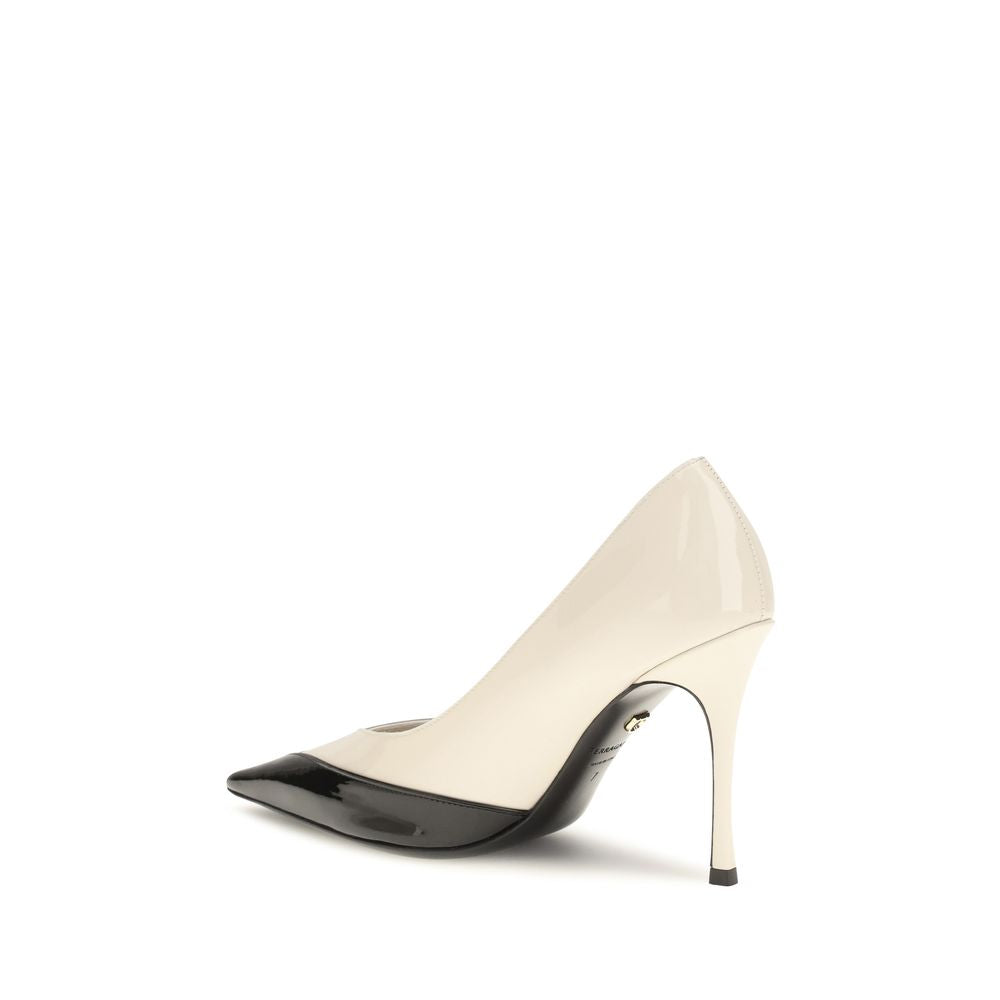 Ferragamo Multicolor Calf Suede Pumps