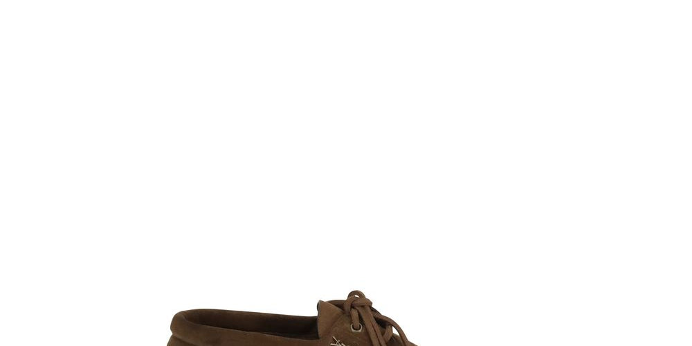 Saint Laurent Brown Suede Loafers