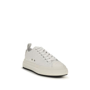Dsquared² White Organic Cotton Platform Sneakers