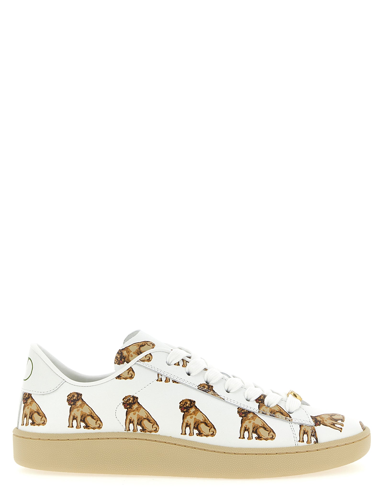 Valentino Garavani White Calfskin Low Top Sneakers