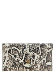 PINKO Beige Calfskin Clutches