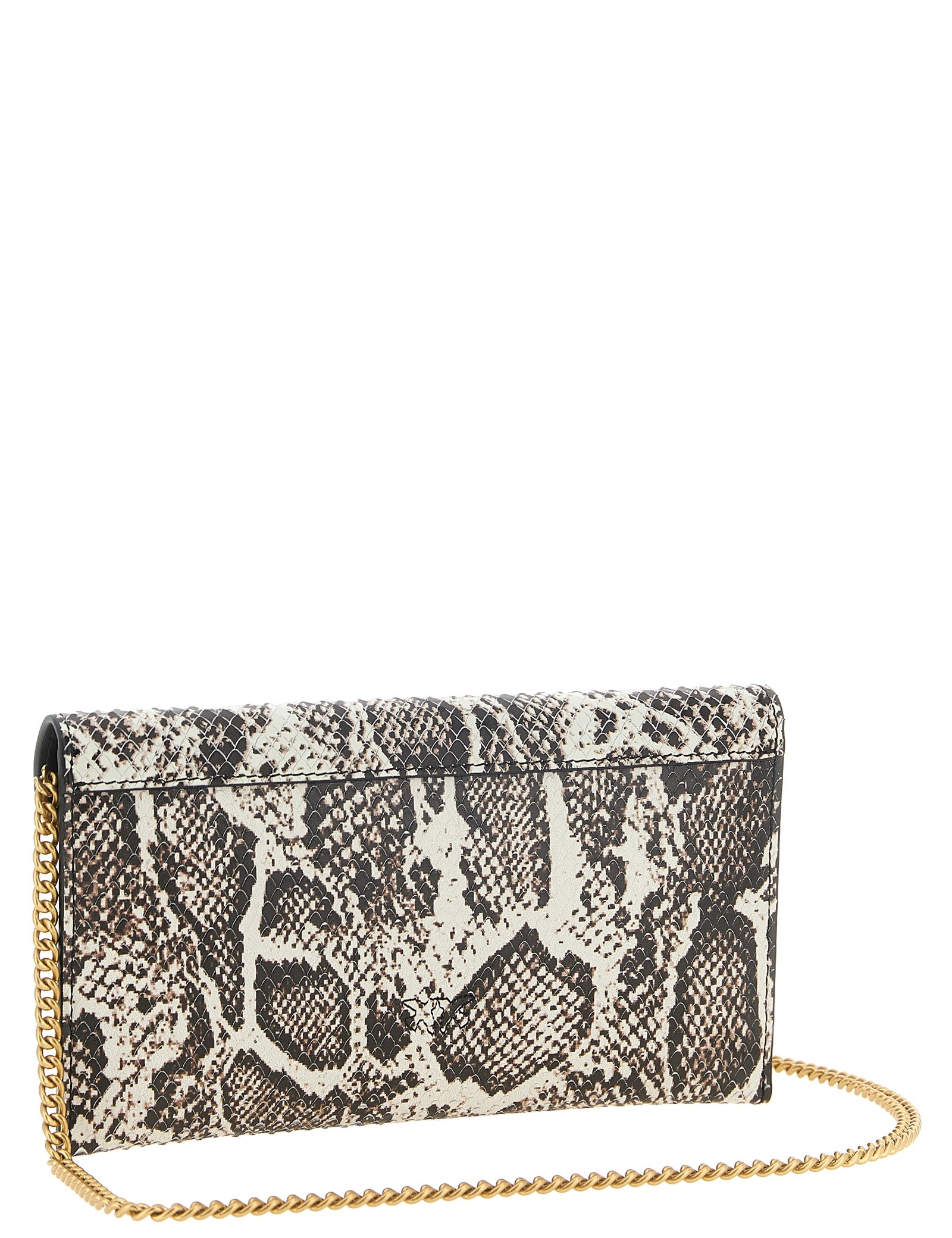 PINKO Beige Calfskin Clutches